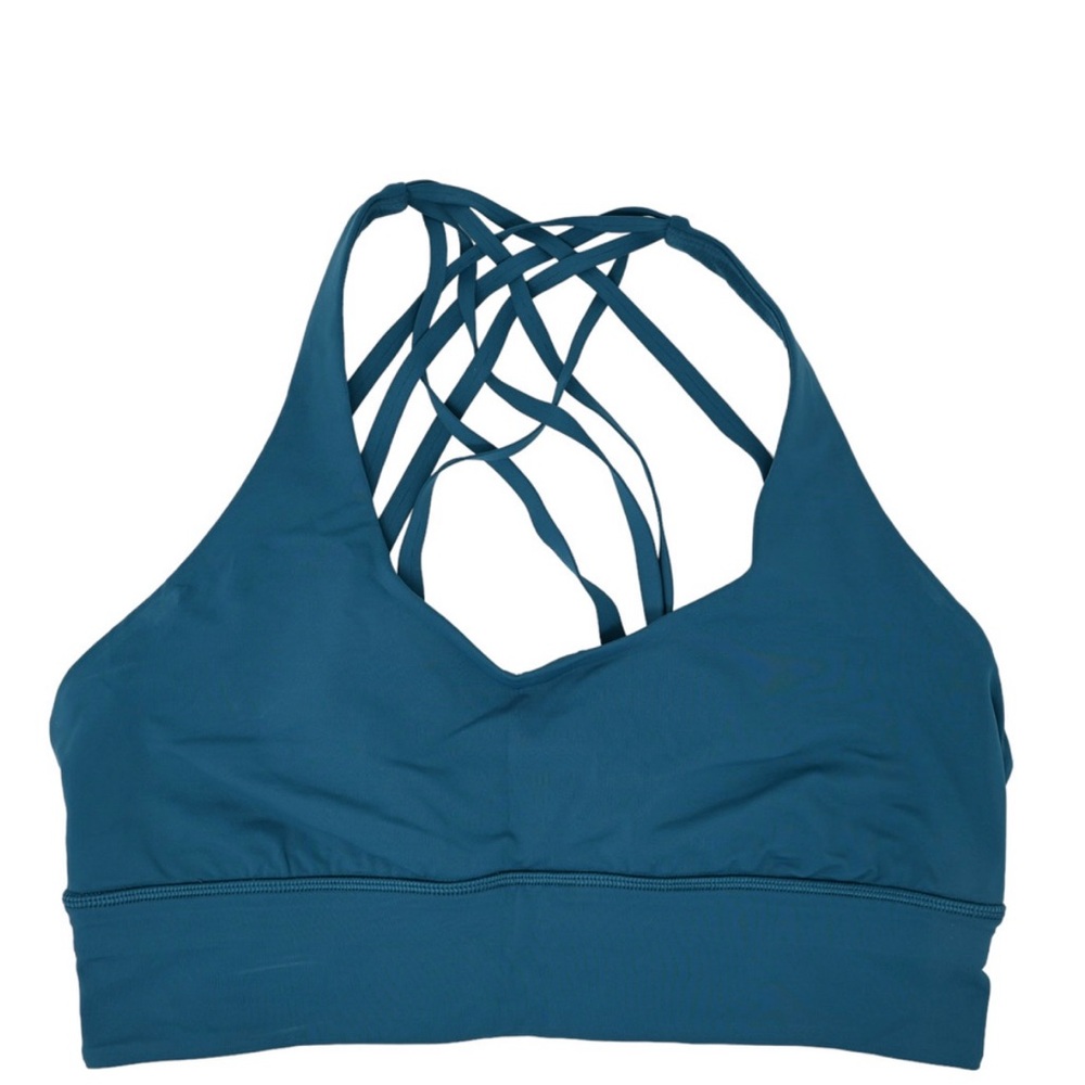 Lululemon Free to Be Moved Bra, Bermuda Teal, size 12